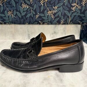 Florsheim Black Leather Men's Loafers Size 8.5